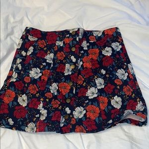 Floral mini skirt